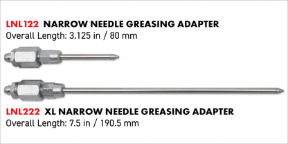 LockNLube Narrow Needle Greasing Adapter -XL