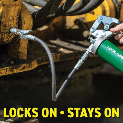 LockNLube New Zealand Grease Coupler real image on work ! It locks on and stays on.