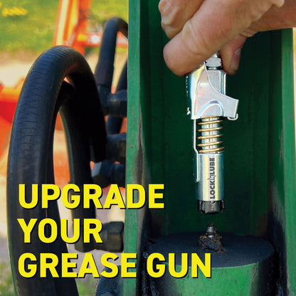 LockNLube New Zealand Grease Coupler actual image in workshops, upgrade your Grease Gun to include mess free grease coupler