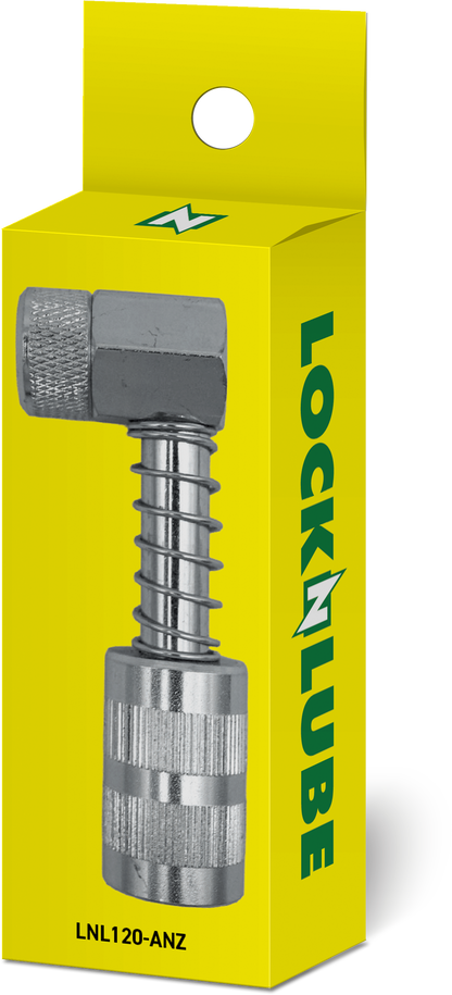 LockNLube® New Zealand 90° Grease Coupler Adapter box image