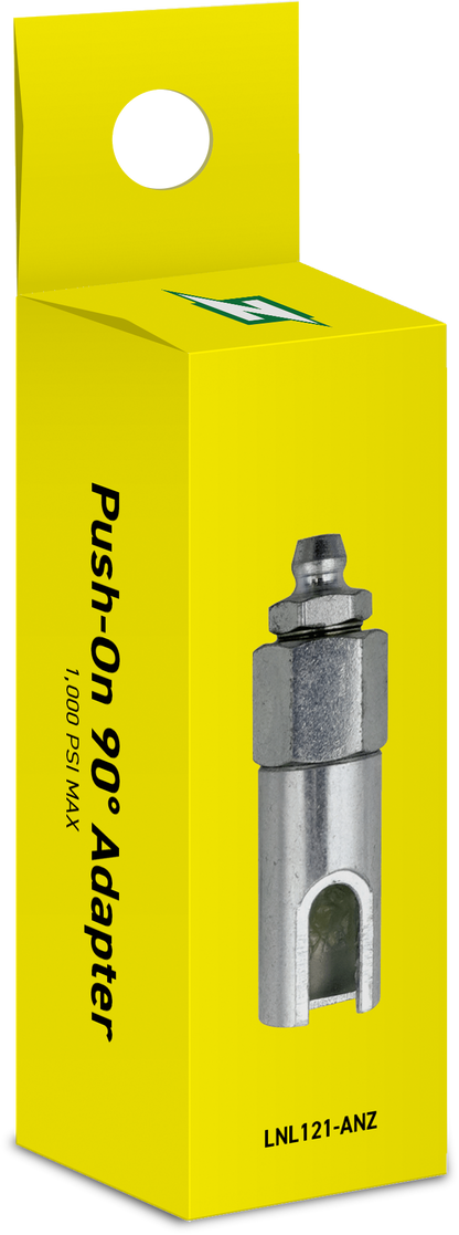 LockNLube Push-On 90° Grease Coupler