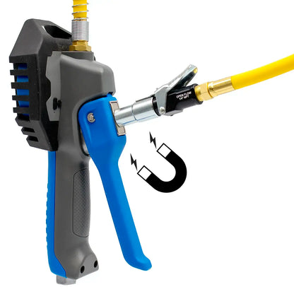 LockNFlate PRO Digital Tyre Inflator Gauge with LockNFlate® Locking Air Chuck product backside image