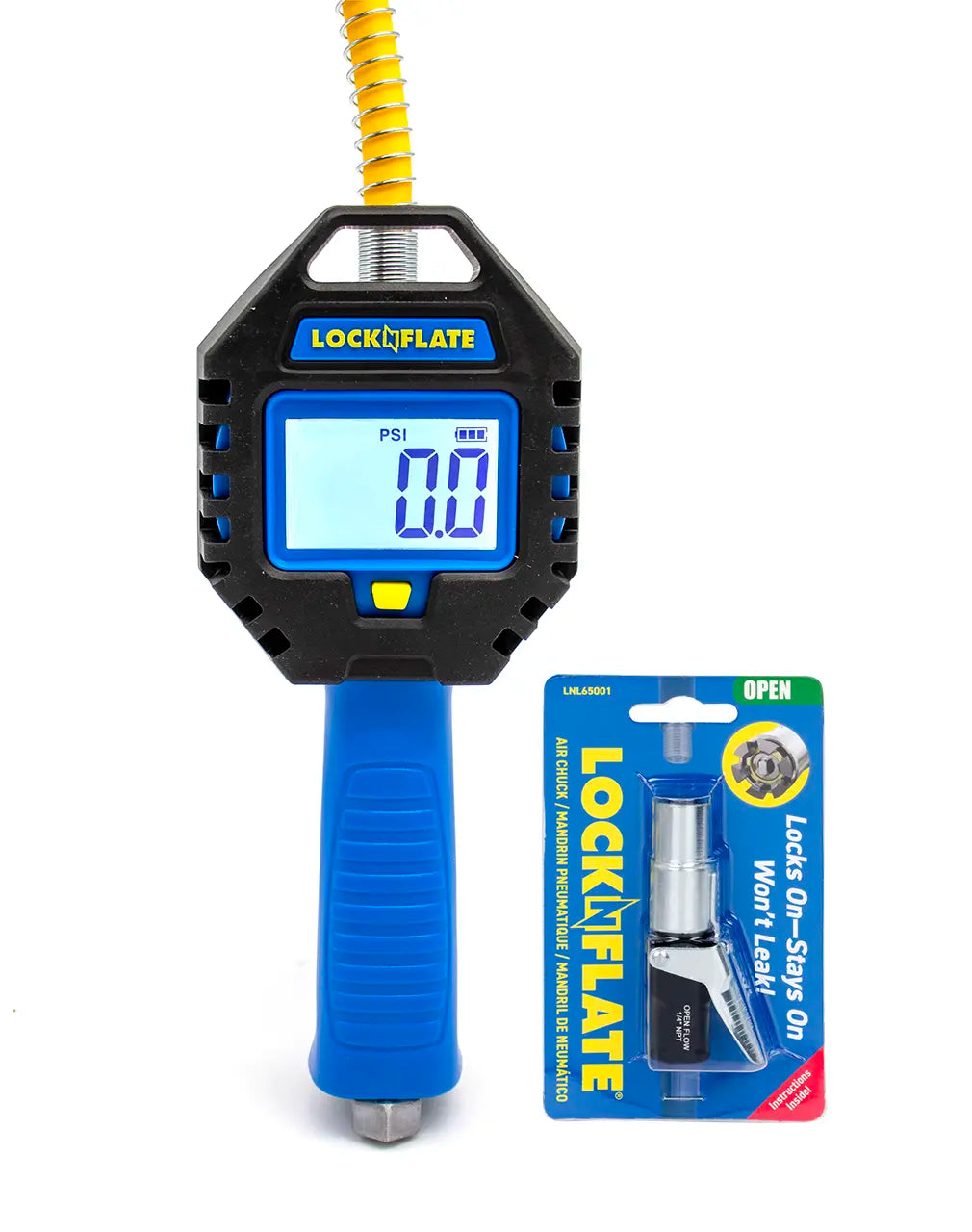 Locknflate Digital tire pressure gauge with LockNFlate® Locking Air Chuck products image