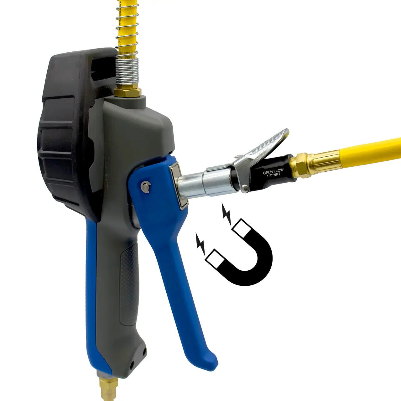 LockNFlate PRO Analogue Tyre Inflator Gauge with LockNFlate® Locking Air Chuck back side product image