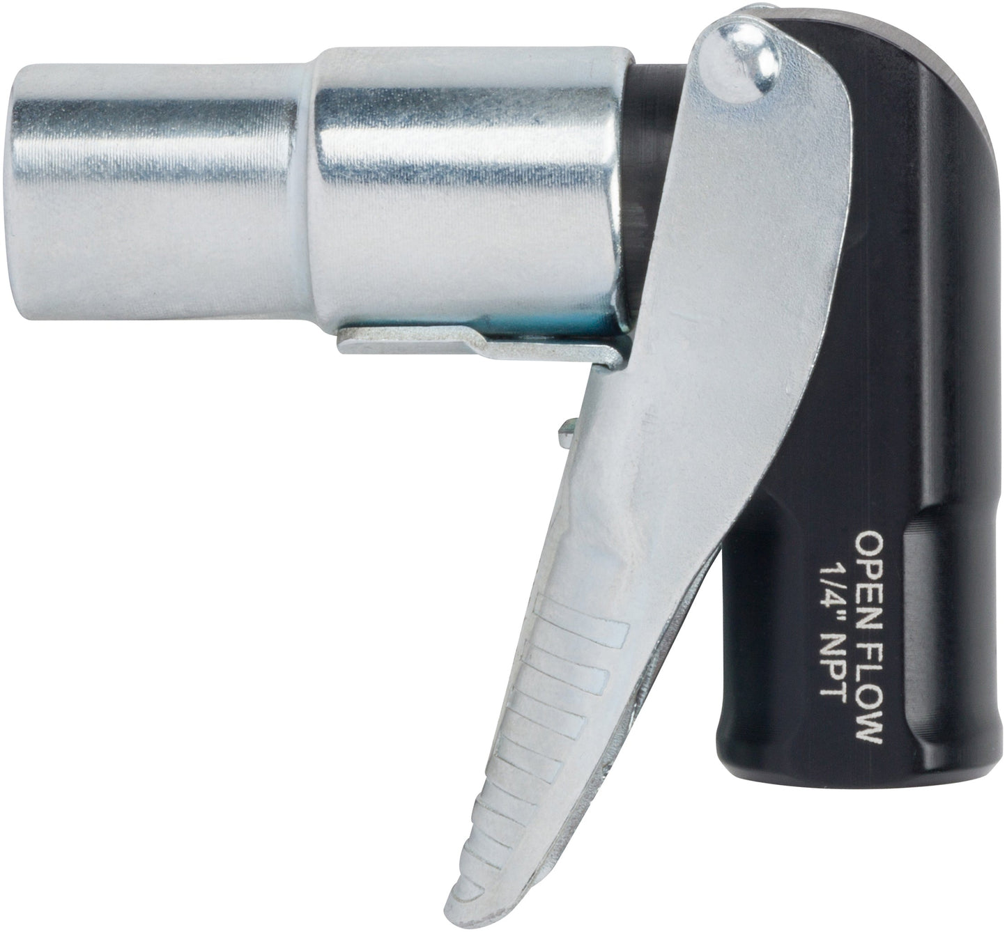 LockNFlate® New Zealand Air Chuck open flow 90 degree 1/4 NPT