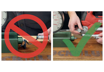 LockNLube  New Zealand Grease coupler in action real image