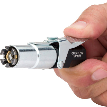 LockNFlate PRO Digital Tyre Inflator Gauge with LockNFlate® Locking Air Chuck with Open Flow 1/4 NPT