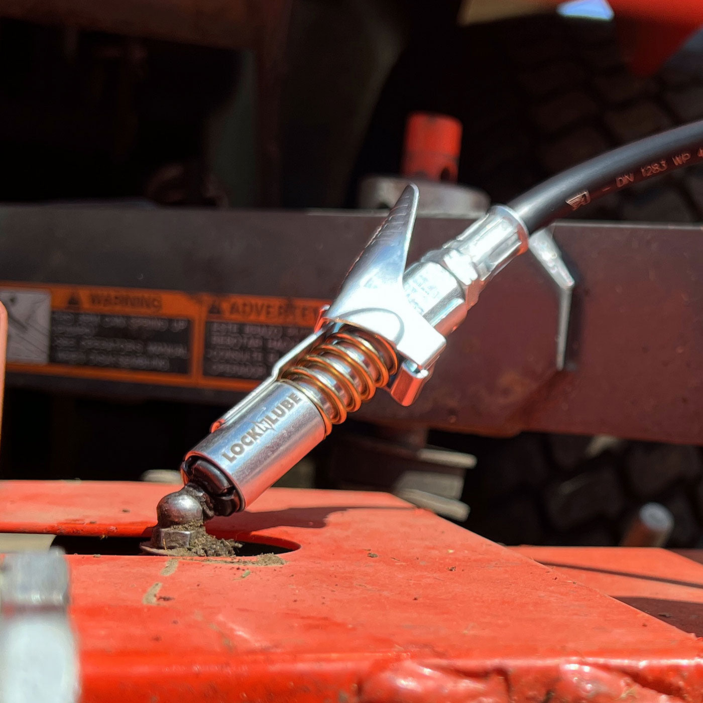 LockNLube New Zealand Grease Coupler real image in workshop 